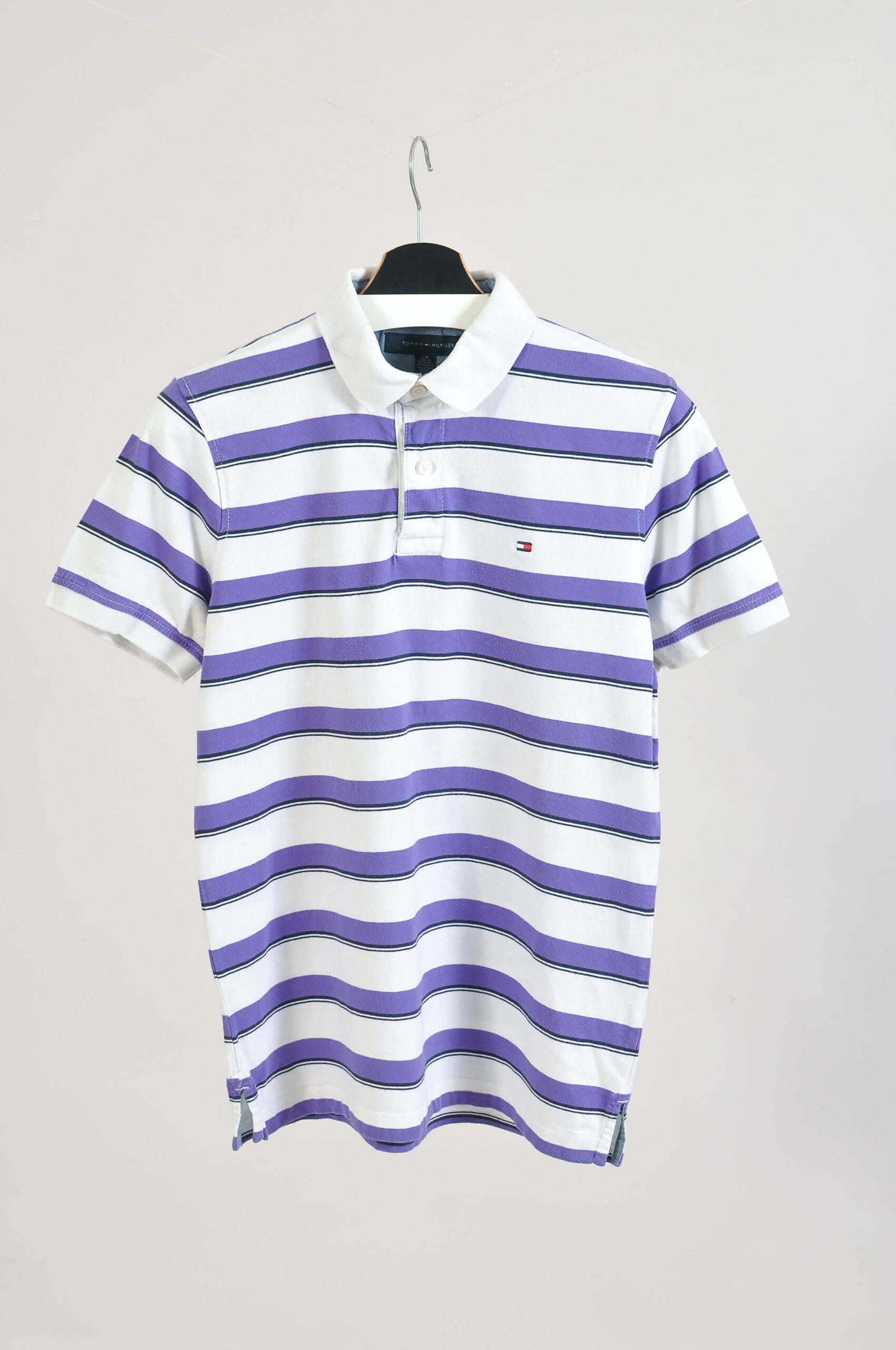 Vintage 00s Tommy Hilfiger Striped Polo Shirt – Size S/P