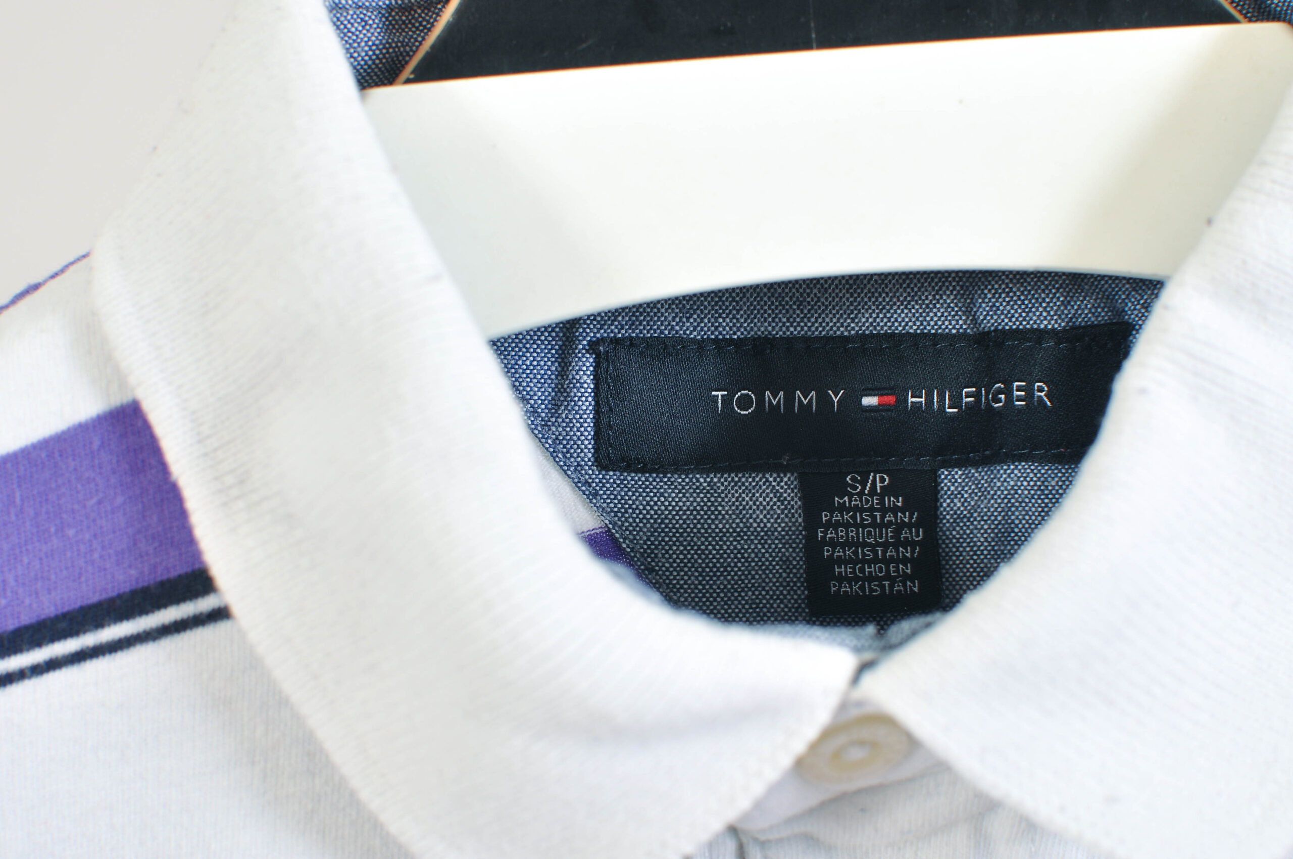 Vintage 00s Tommy Hilfiger Striped Polo Shirt – Size S/P - Image 7