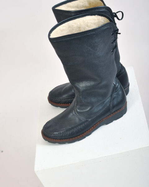 Vintage 80s real leather boots