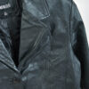 Vintage 00s real leather blazer coat - Image 2