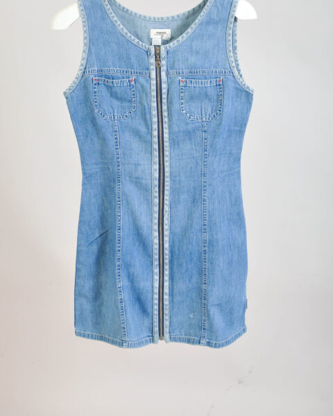 Vintage 90s mini denim dress