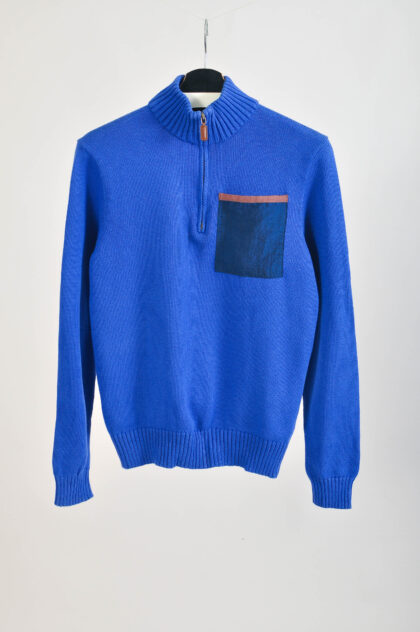 Vintage Y2K Reworked 1/4 Zip Knitwear Jumper | M