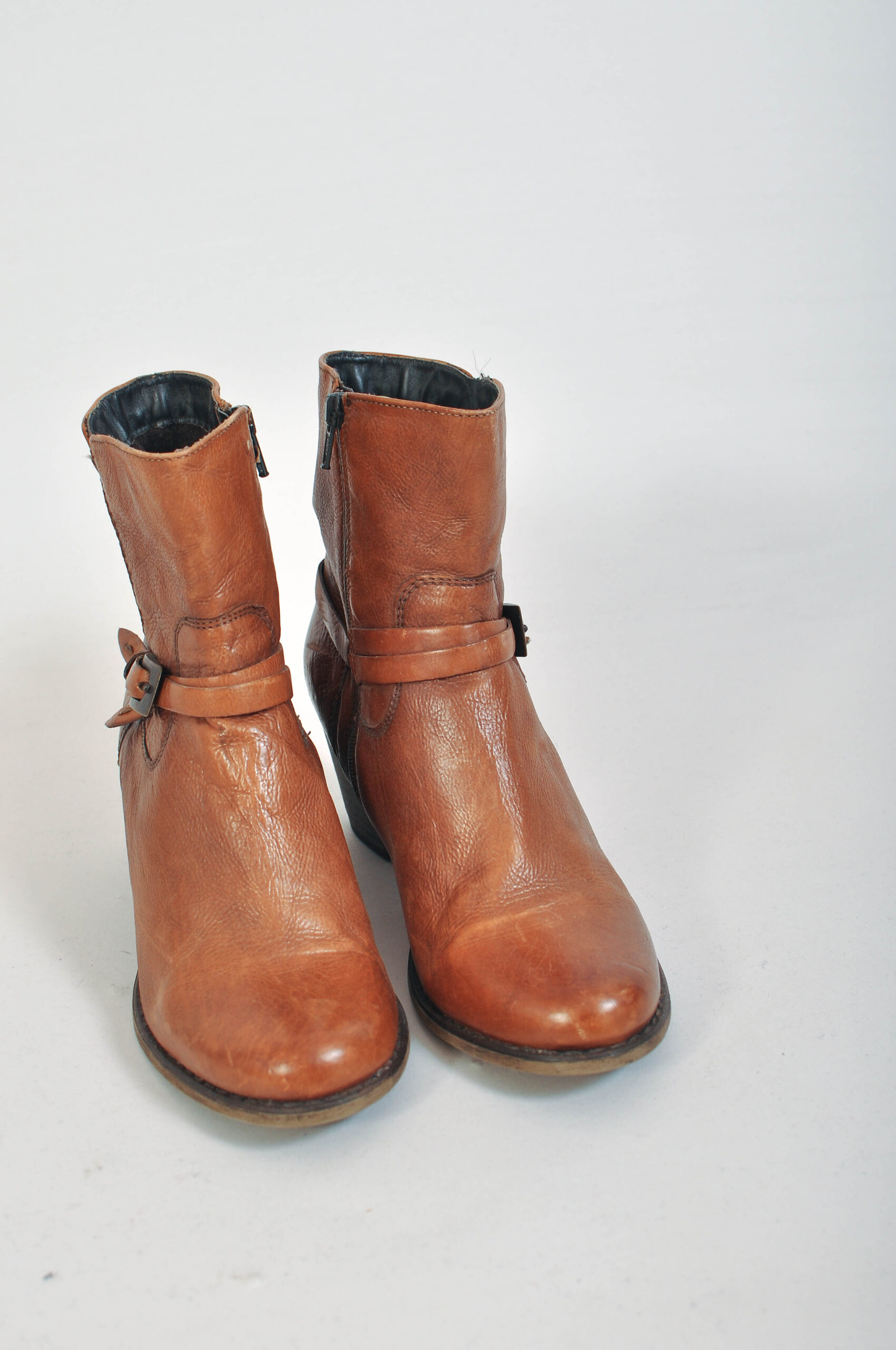 Vintage Y2K Real Leather Ankle Boots – EU 39 - Image 5