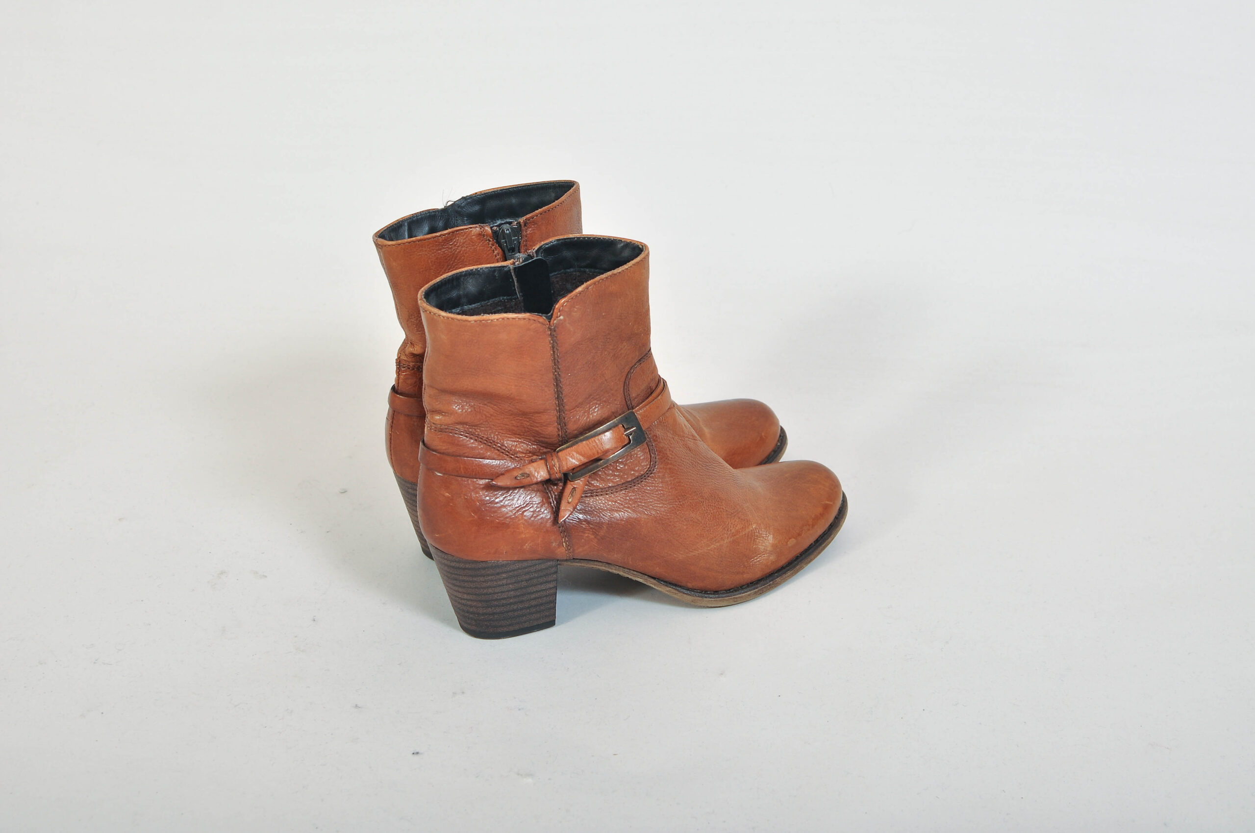 Vintage Y2K Real Leather Ankle Boots – EU 39 - Image 7