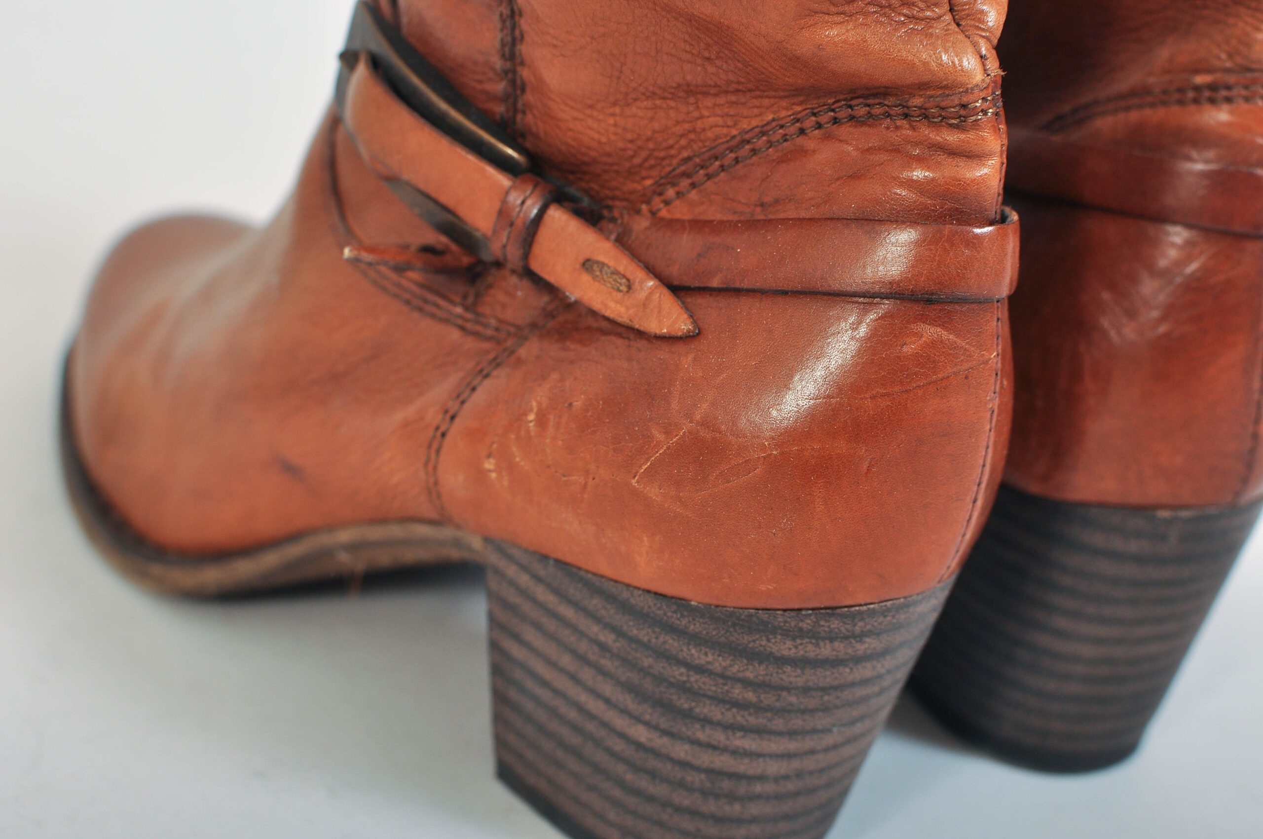 Vintage Y2K Real Leather Ankle Boots – EU 39 - Image 9