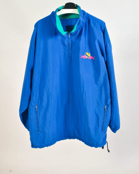 Vintage 00s Red Bull Overhead Windbreaker Jacket - XXL