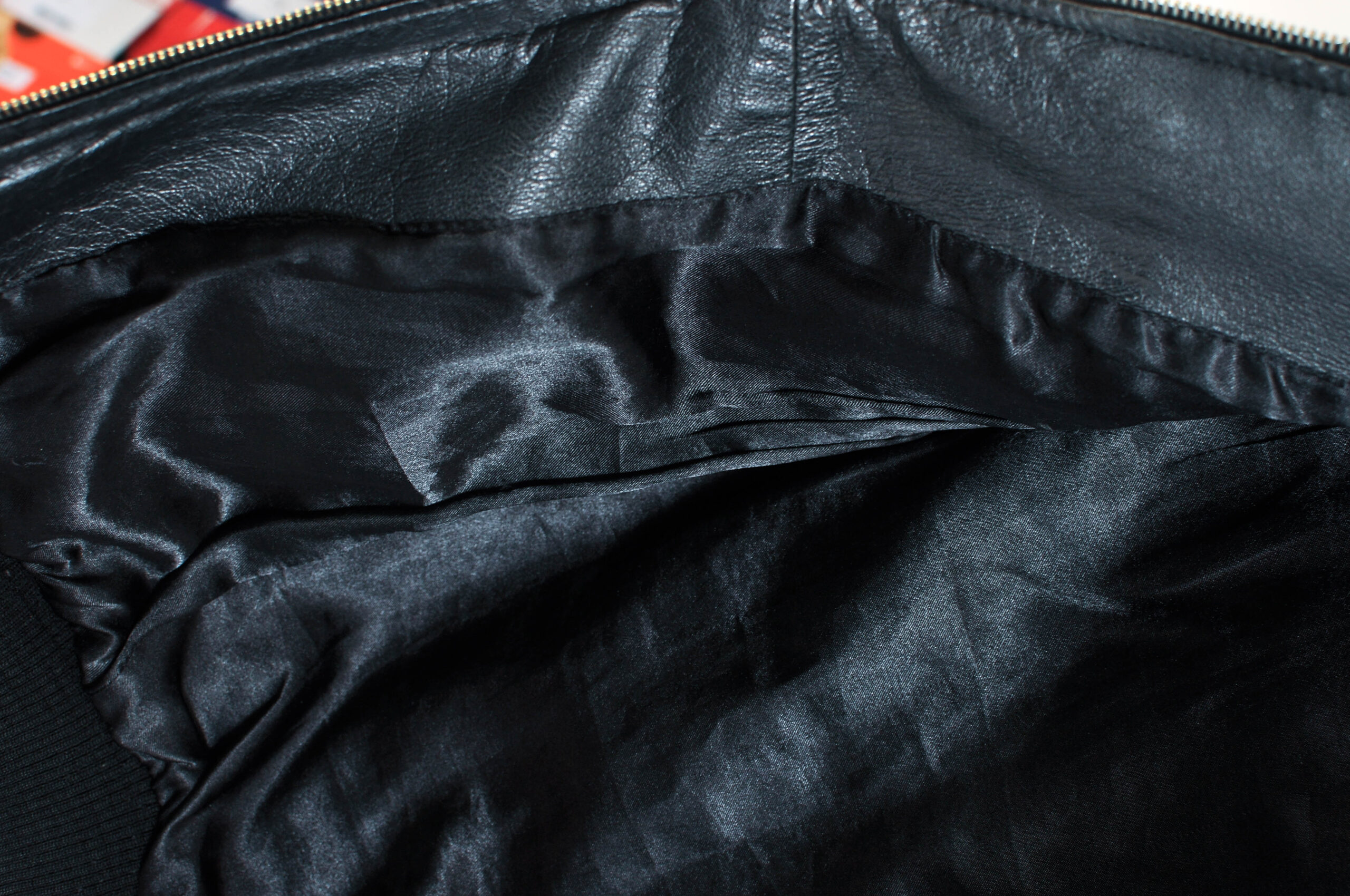 Vintage 00s Black Leather Hoodie Jacket – L - Image 5