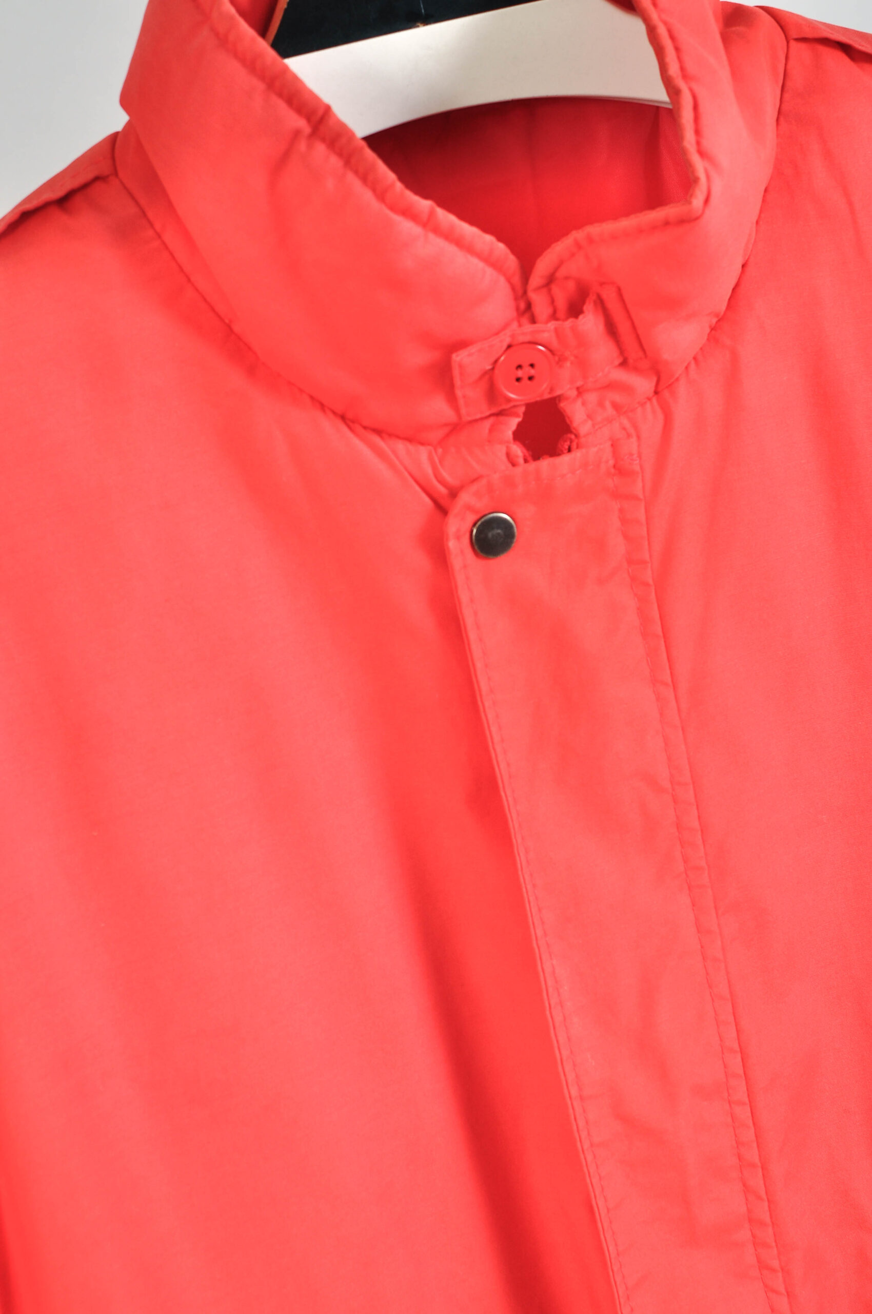 Vintage 80s Red Funnel Neck Jacket – L - Image 3
