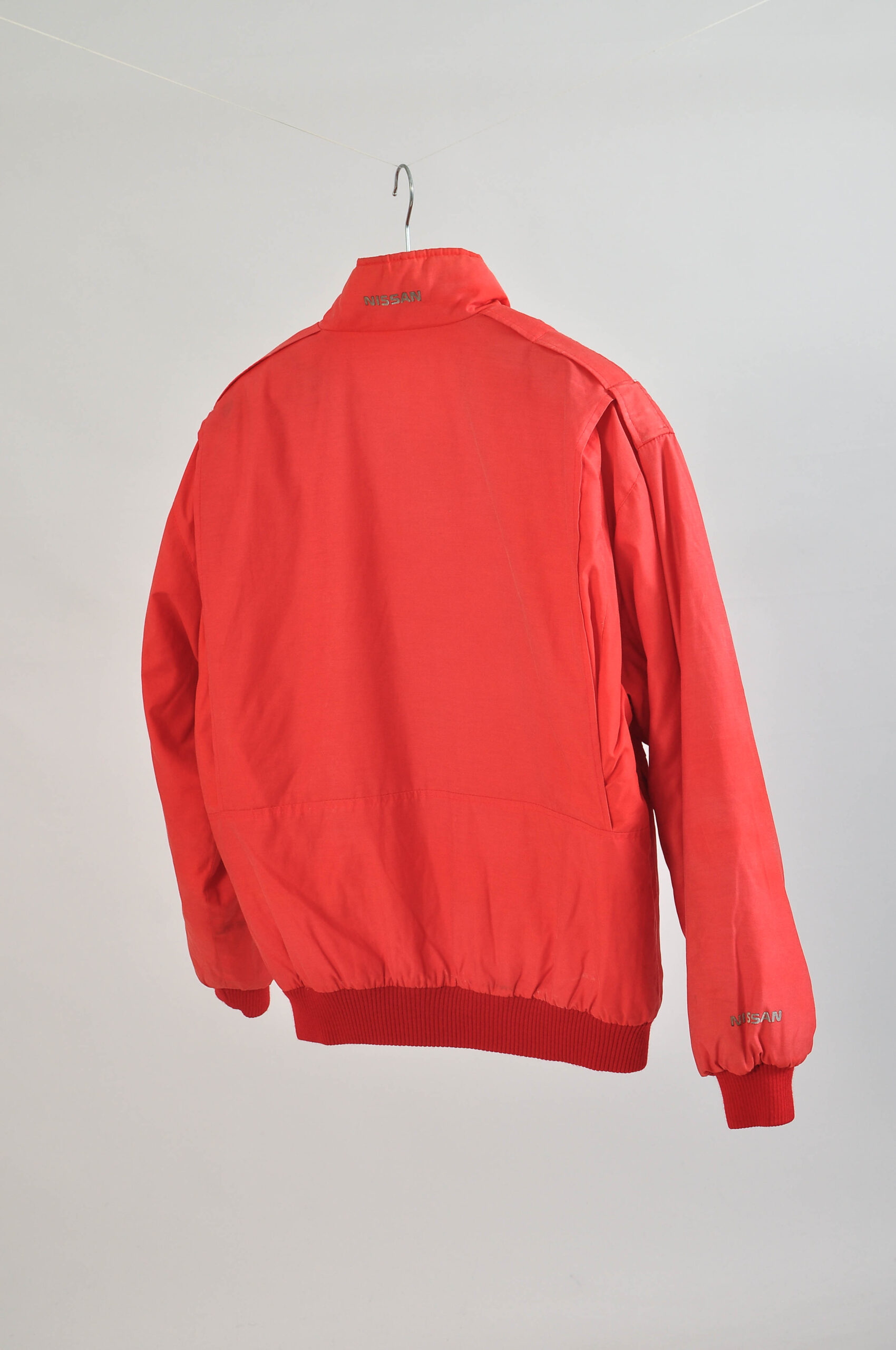 Vintage 80s Red Funnel Neck Jacket – L - Image 6