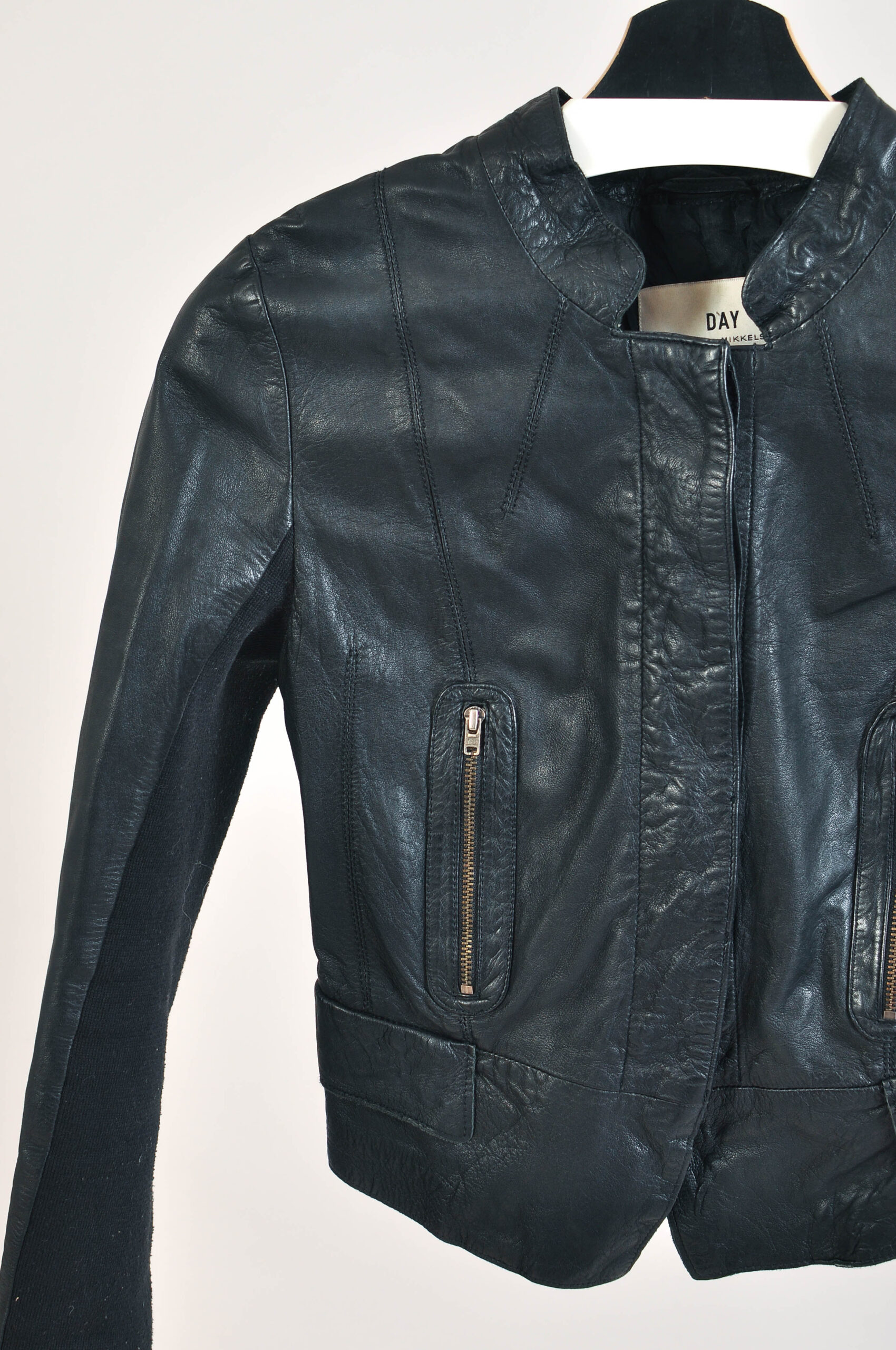 Vintage 00s DAY Birger et Mikkelsen Real Leather Jacket | 34 - Image 7
