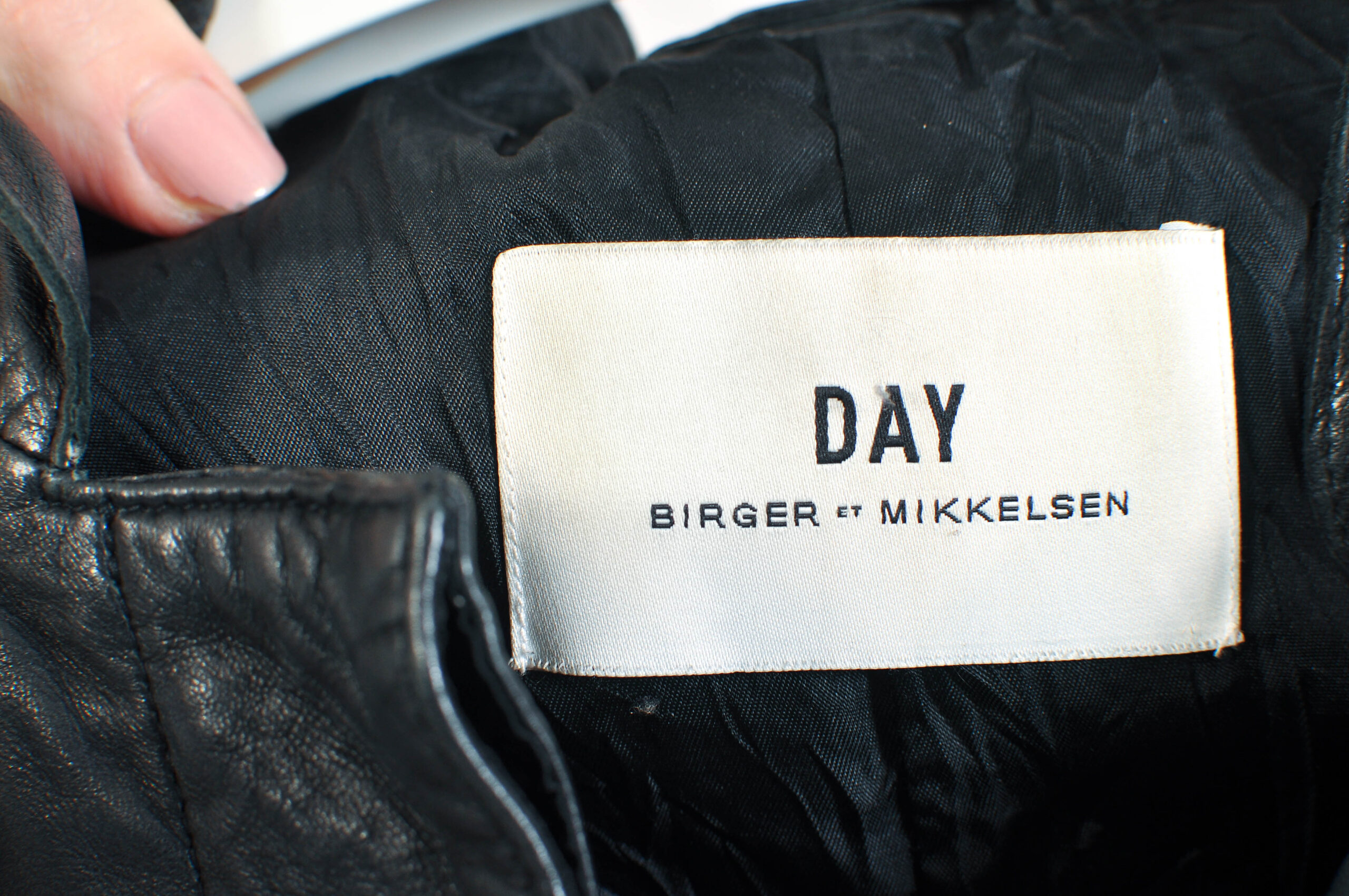 Vintage 00s DAY Birger et Mikkelsen Real Leather Jacket | 34 - Image 9