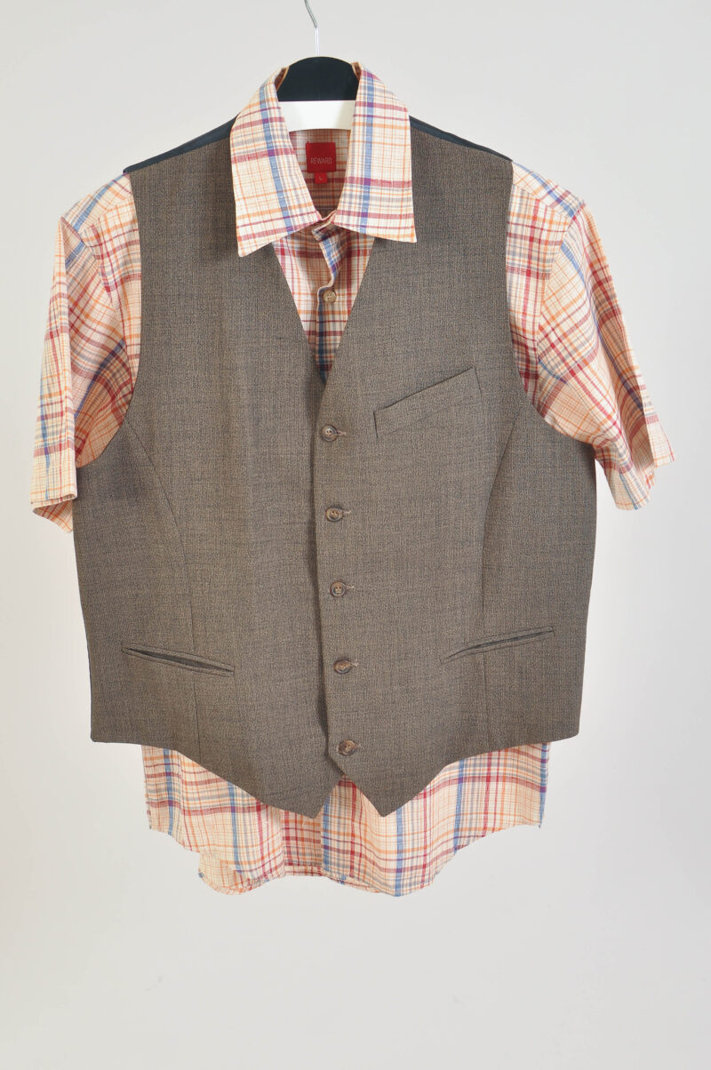Vintage 90s three part suit in brown - Image 7