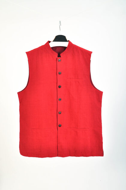 Vintage 00s Y2K Red Vest | S–M