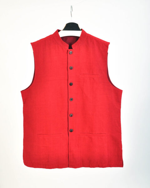 Vintage 00s Y2K Red Vest | S–M