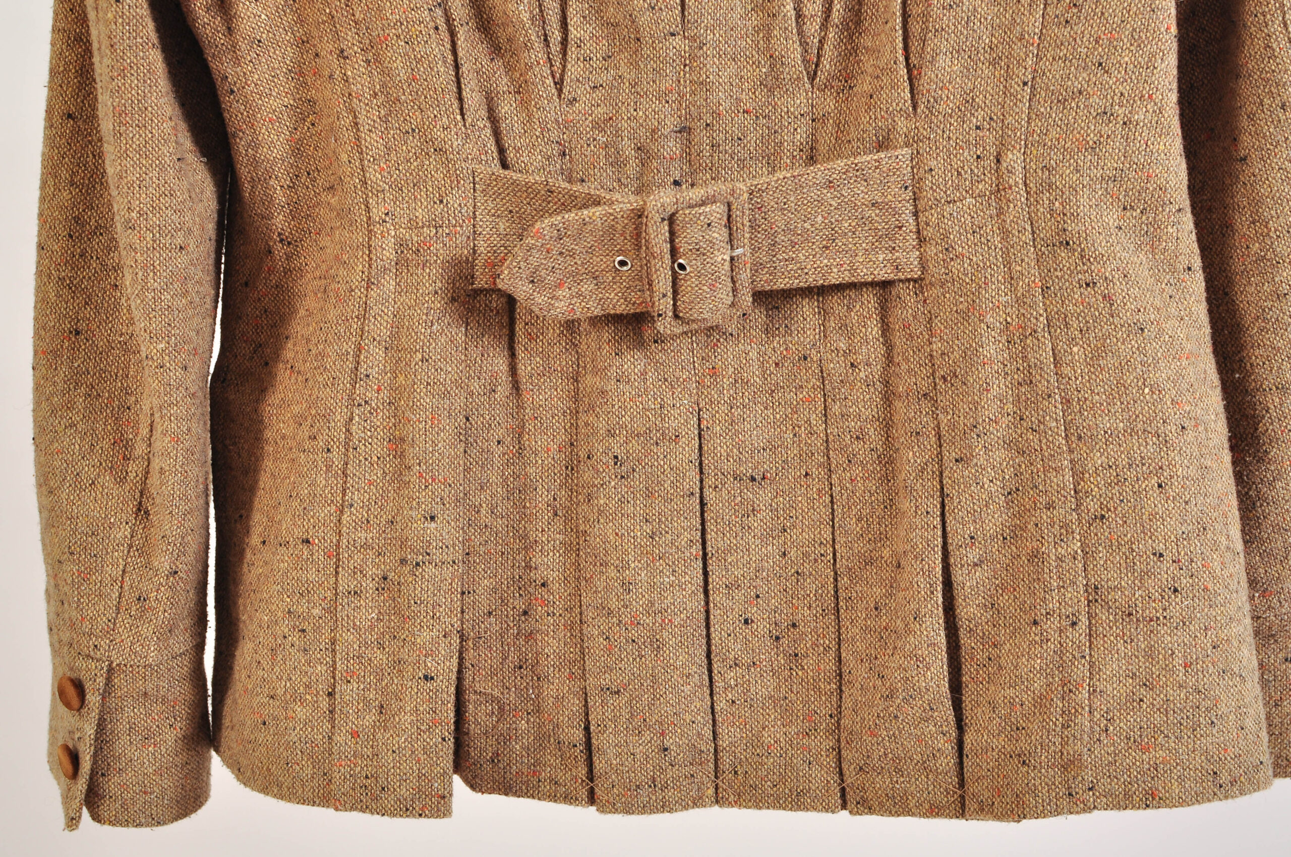 Vintage 90s Together! Brown Tweed Blazer – Size 38 - Image 5