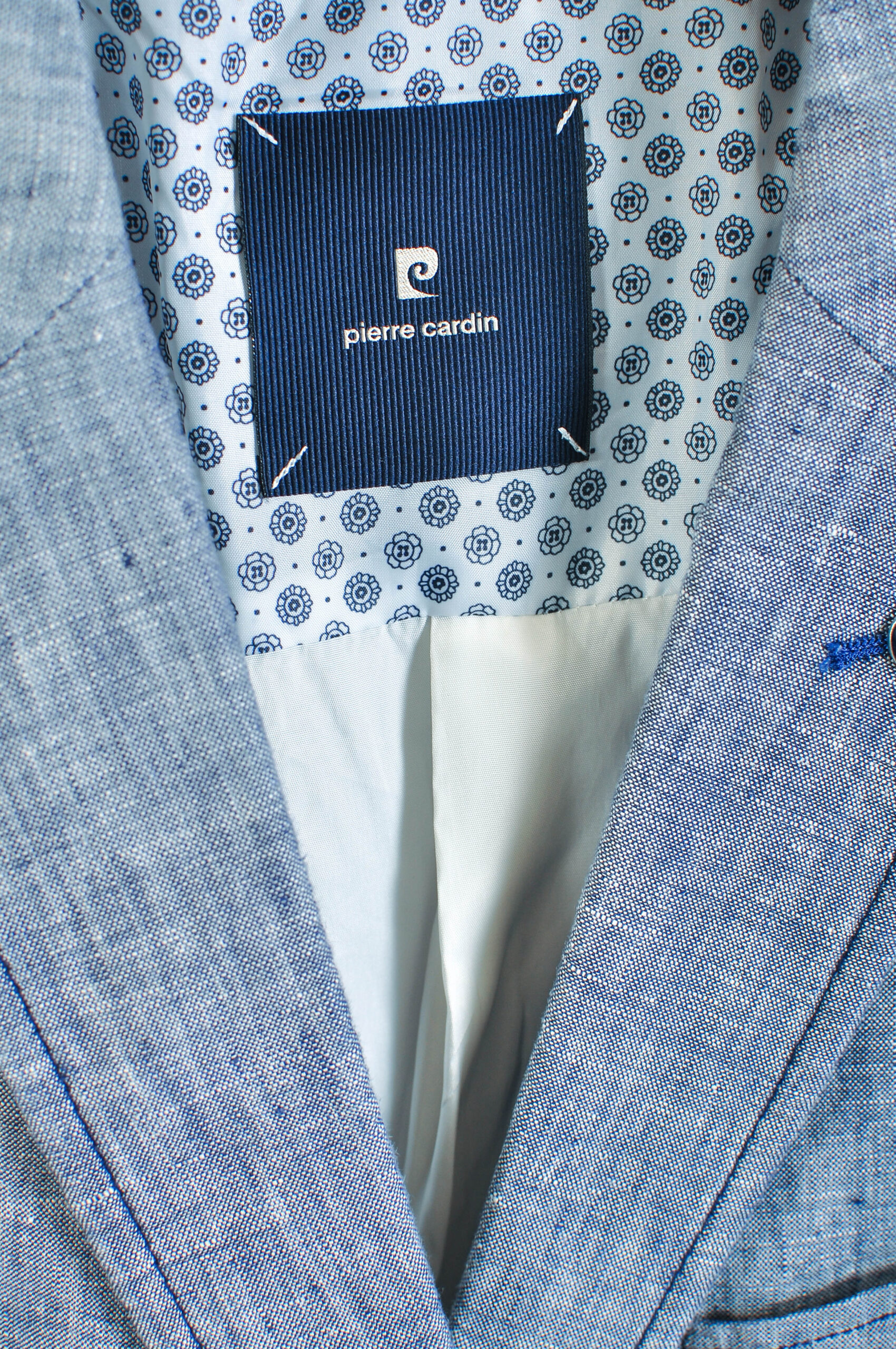 Vintage 00s Pierre Cardin Linen Blazer Jacket | Size 26 (XL) - Image 4