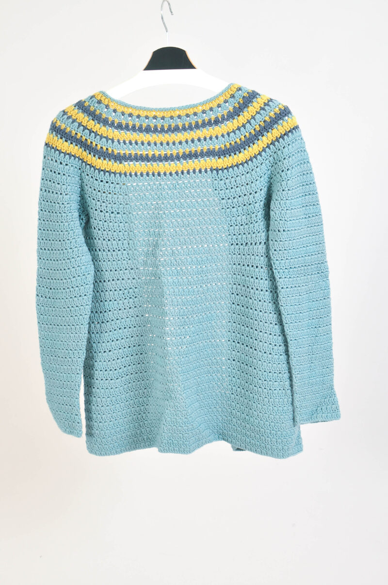 Vintage 90s open front handmade cardigan - Image 5