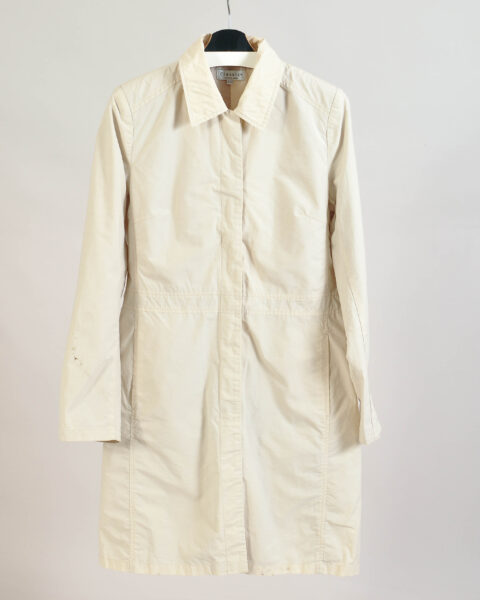 Vintage 00s Beige Light Trench Coat – L