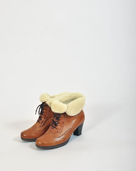 Vintage 00s Gabor Real Leather Ankle Boots | Size 4 1/5