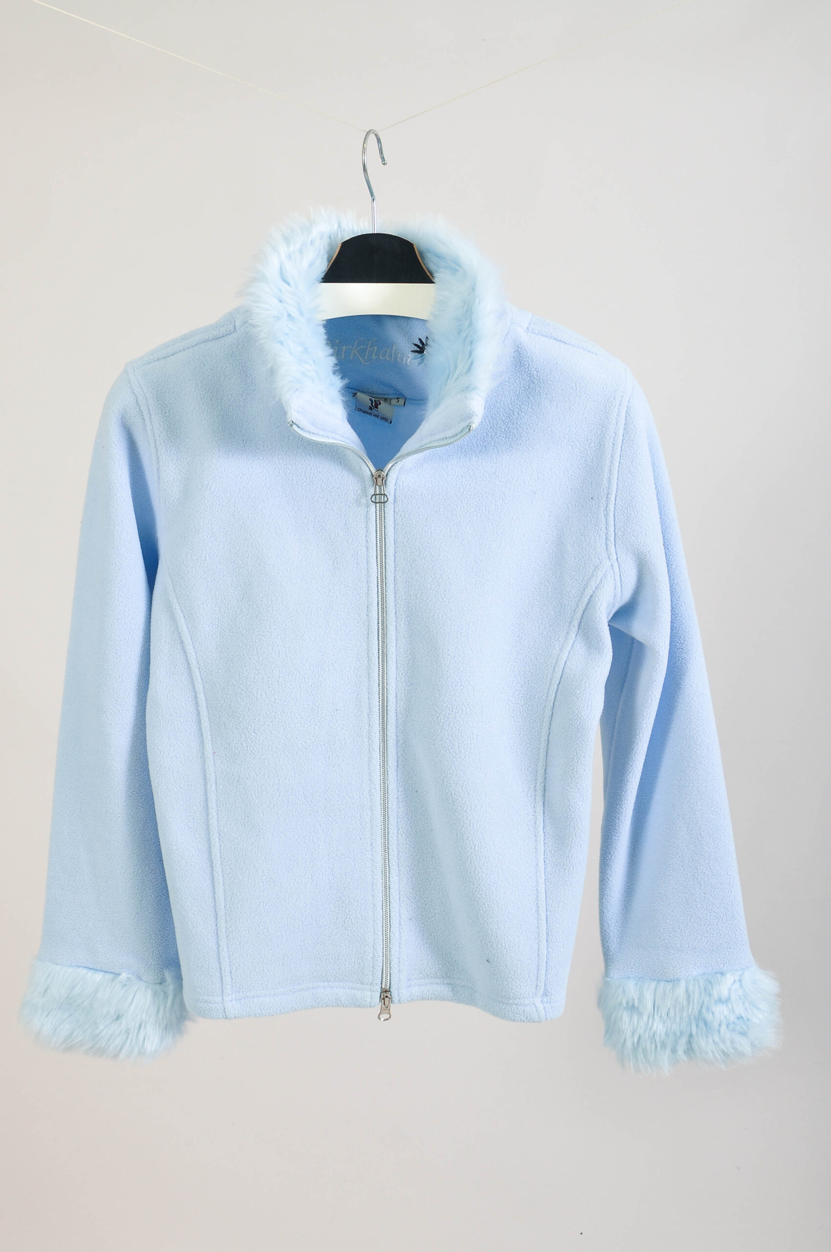 Vintage 00s Birkhahn Baby Blue Fleece Sweatshirt | Size S