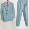 Vintage 90s double breasted suit in grey