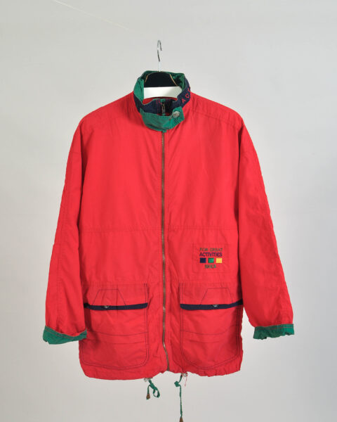 Vintage 80s Red Oversized Jacket – 34