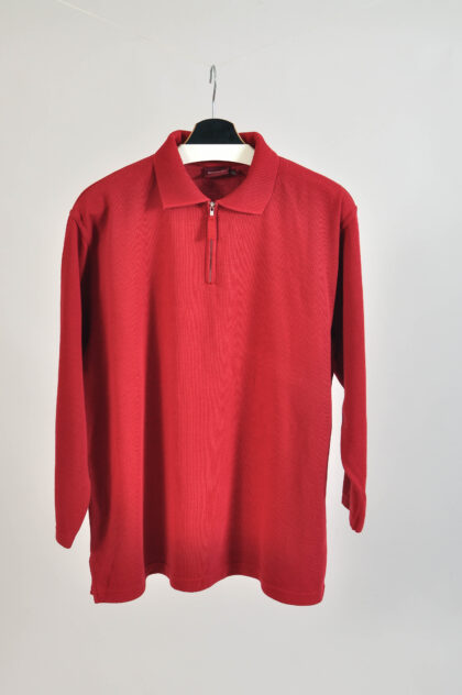 Vintage 90s polo jumper in maroon