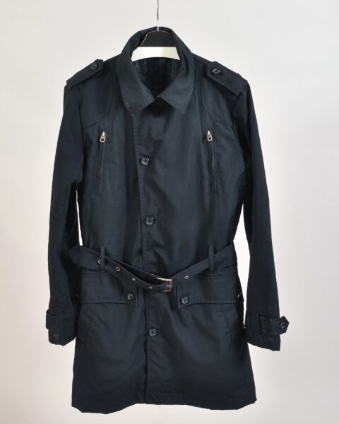 Vintage 00s Matinique Black Trench Coat – M