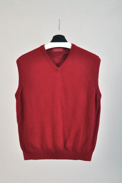 Vintage 00s Maroon Vest by Emidio Tucci | M/L Fit