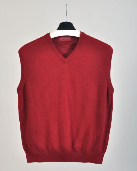 Vintage 00s Maroon Vest by Emidio Tucci | M/L Fit