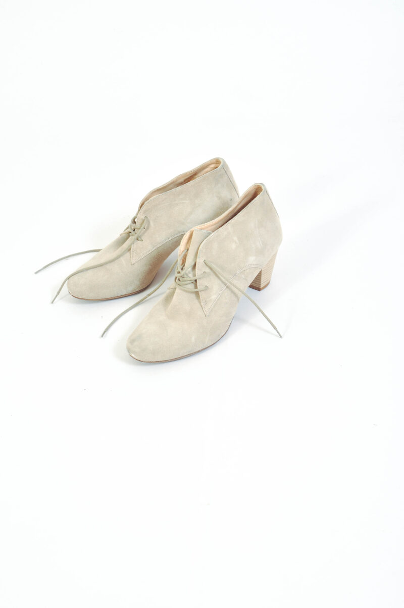 Vintage 00s suede leather ankle shoes - Image 3