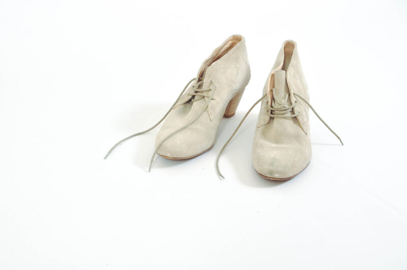 Vintage 00s suede leather ankle shoes - Image 5