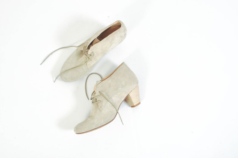 Vintage 00s suede leather ankle shoes - Image 6
