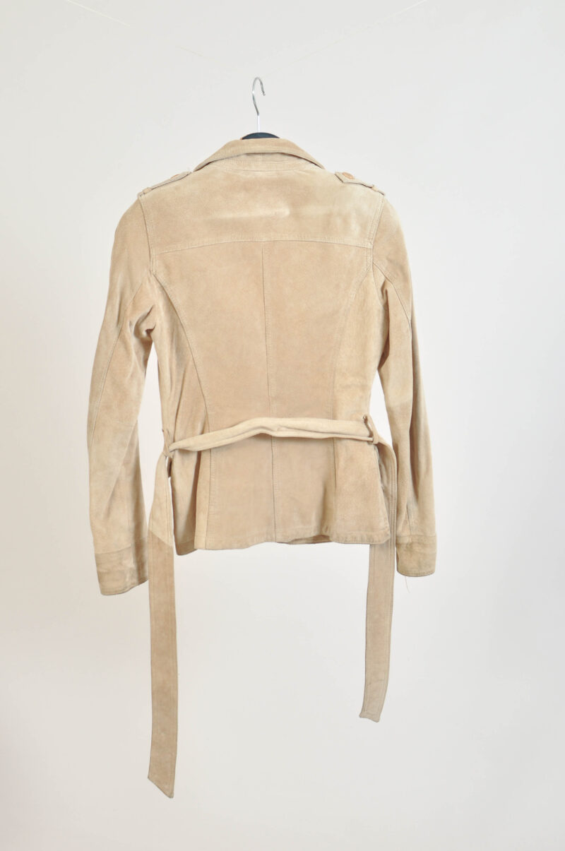 Vintage 00s suede leather jacket - Image 4