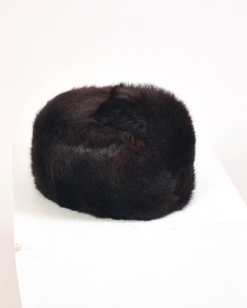 Vintage 90s real fur hat