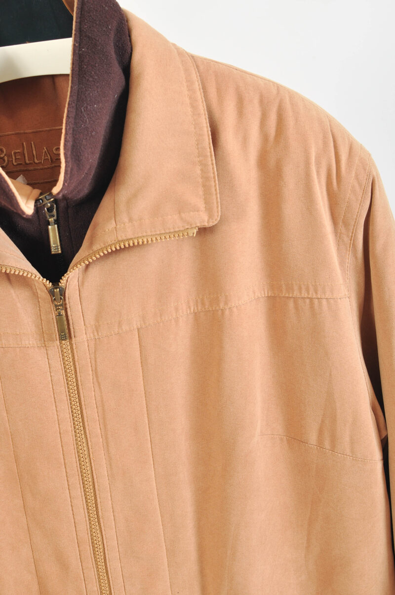 Vintage 90s workers coat in beige - Image 3