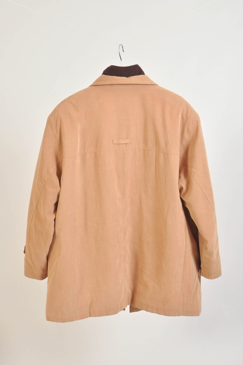 Vintage 90s workers coat in beige - Image 4