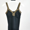 Vintage 00s top in black with gold details
