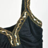Vintage 00s top in black with gold details - Image 3