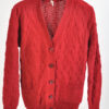 Vintage 90s cardigan in burgundy