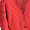 Vintage 90s cardigan in burgundy - Image 3