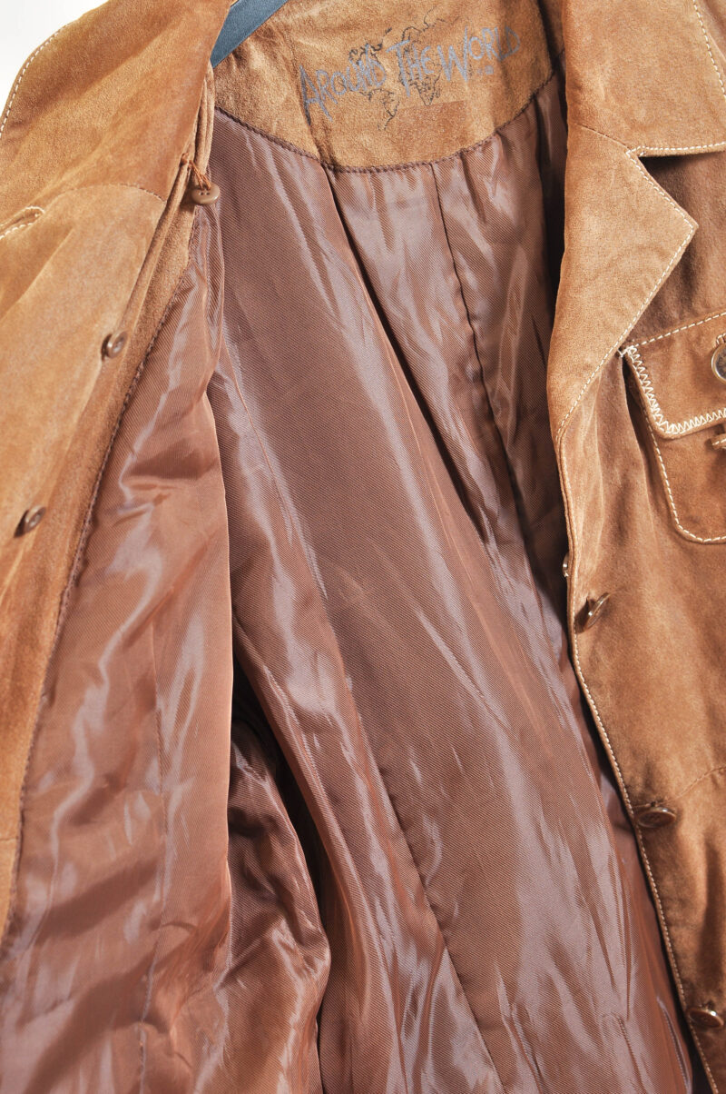 Vintage 90s Suede Leather Blazer Jacket - Image 6