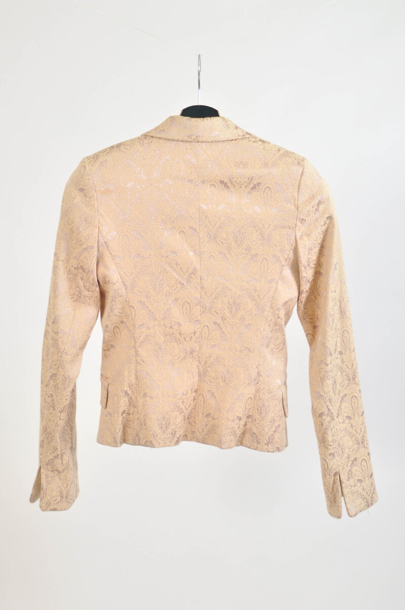 Vintage 00s blazer jacket in gold - Image 4