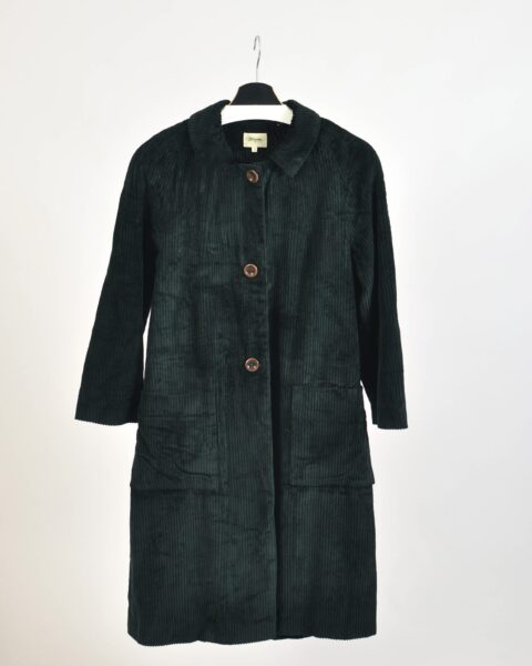 Vintage 00s Bellerose Dark Green Corduroy Coat – XS/S
