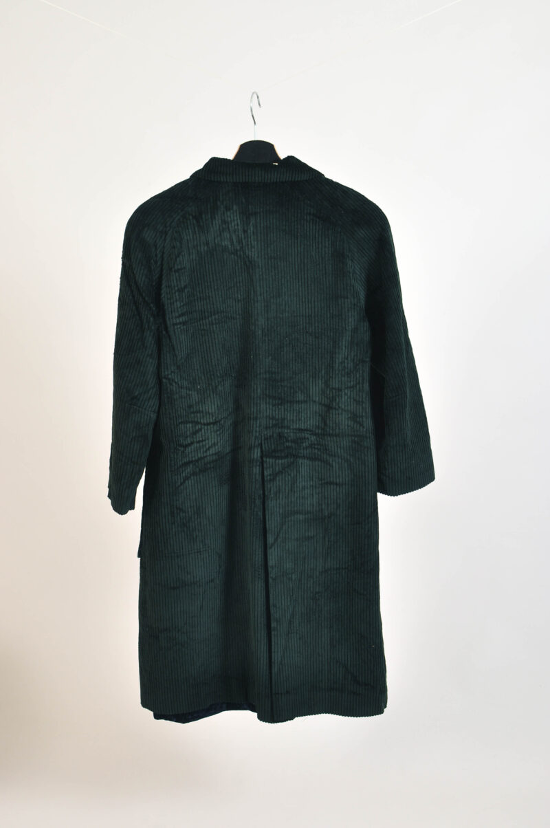 Vintage 90s corduroy coat in green - Image 4