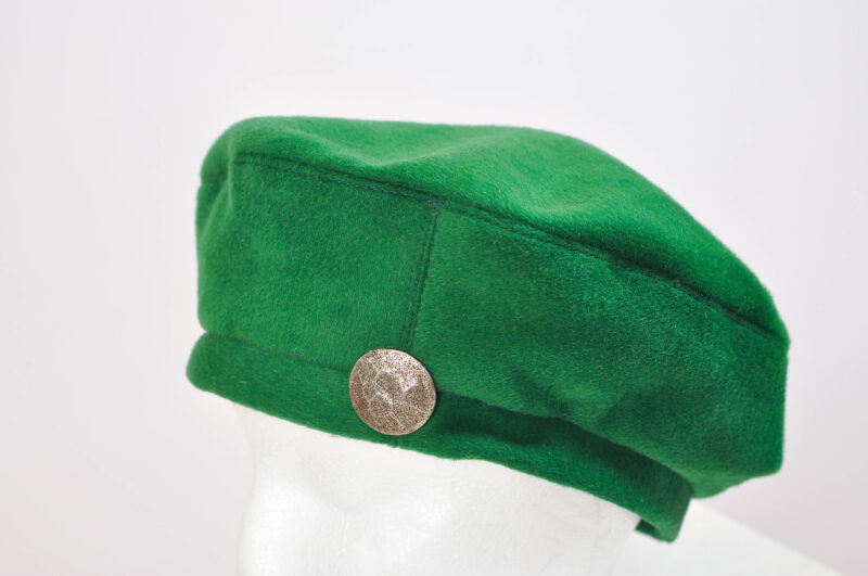 Vintage 00s handmade beret in green - Image 4