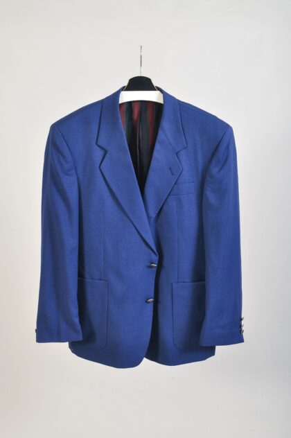 Vintage 00s Navy Blue Wool Blazer Cruse | XL