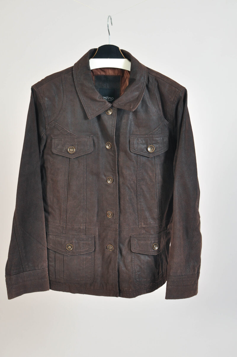 Vintage 00s Brown Suede Leather Jacket