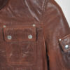 Vintage 00s leather jacket in brown - Image 4