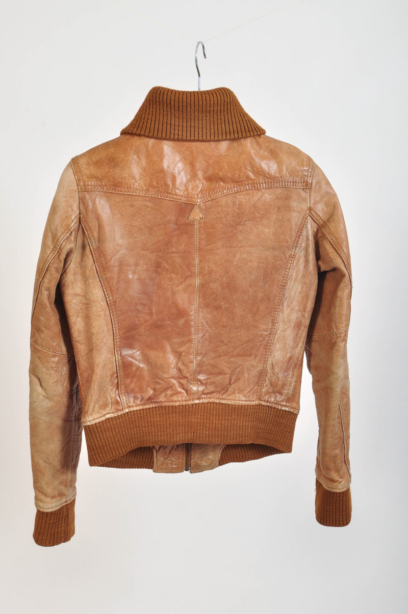 Vintage 00s real leather jacket - Image 5